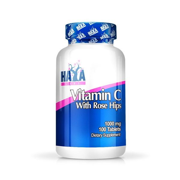 High potency vitamin c 1,000mg with rose hips - 100 tabs