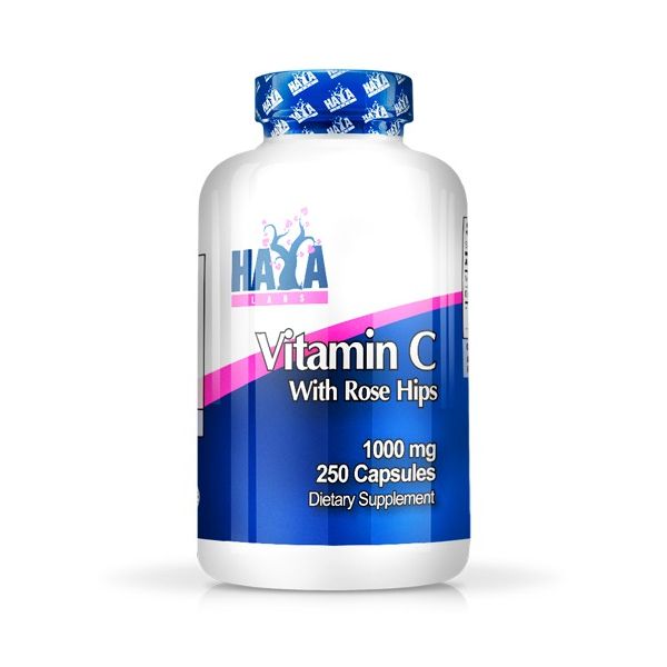 High potency vitamin c 1,000mg with rose hips - 250 caps