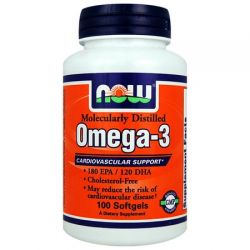NOW Omega-3 1000 mg - 200 tabletes