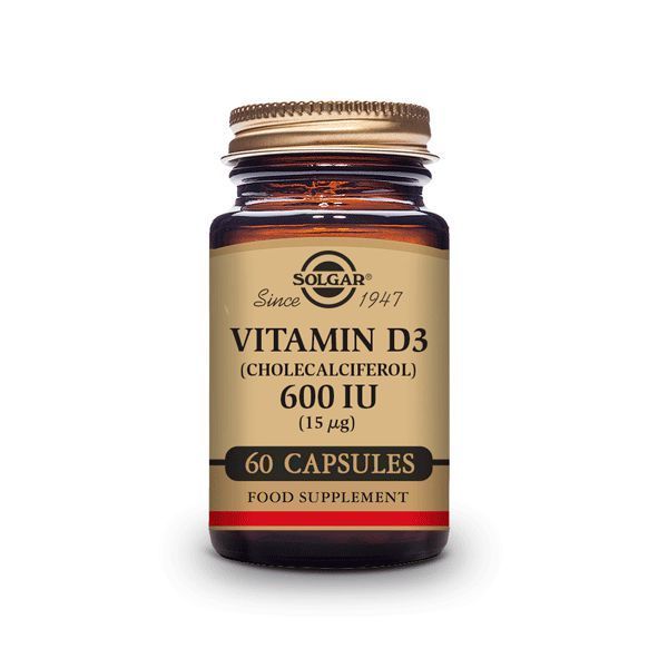 Vitamin d3 (cholecalciferol) 600 iu (15mg) - 60 capsules