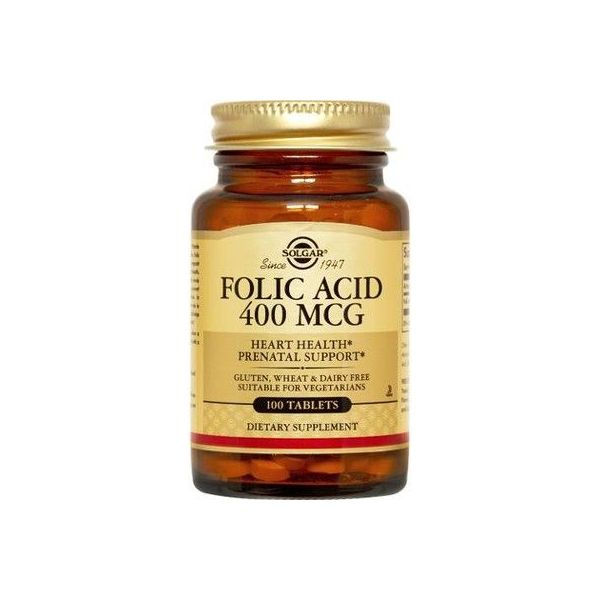 Folic acid 400mcg - 100 tabs