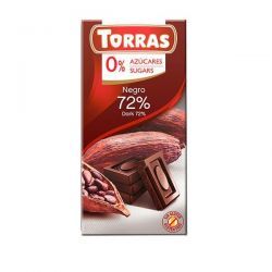 Dark chocolate 72% cocoa sugarfree - 75g