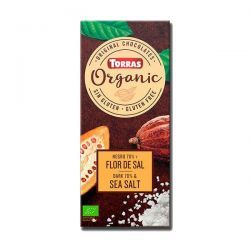 Dark chocolate 70% cocoa with organic salt flower - 100g