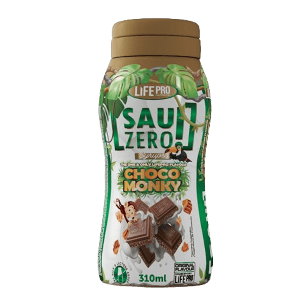 Sauzero zero choco monky de 310ml do fabricante LifePRO - molhos salgados sem calorias