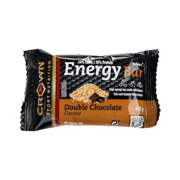 Energy bar de 60g na categoria barrinhas de carboídratos da marca Crown Sport