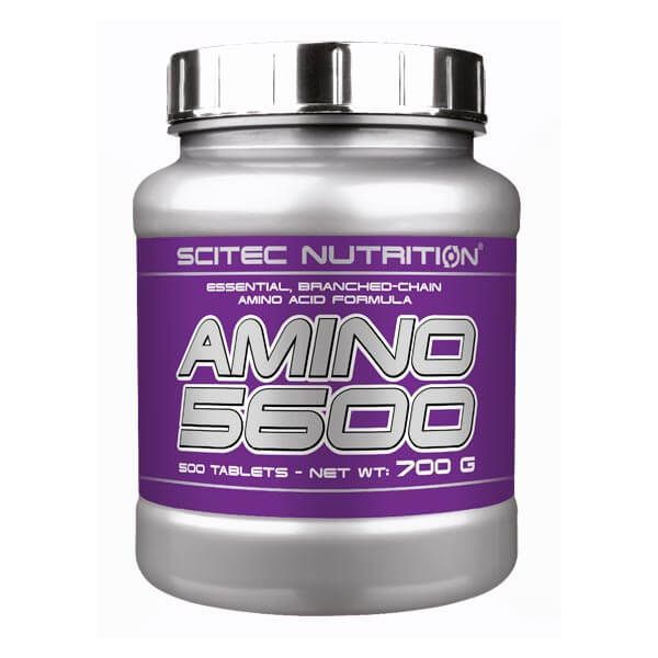 Amino 5600 pacote de 500 comprimidos da marca Scitec Nutrition complemento alimentar de outros aminoacidos
