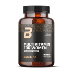 Multivitamin for women from organic sources embalagem de 60 tablets suplemento de complexos multivitaminico feito por Biotech US