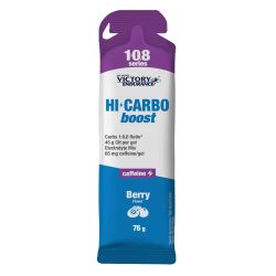 Hi carbo boost gel caffeine apresentação de 76g da seção gels e barrinhas feito por Victory Endurance