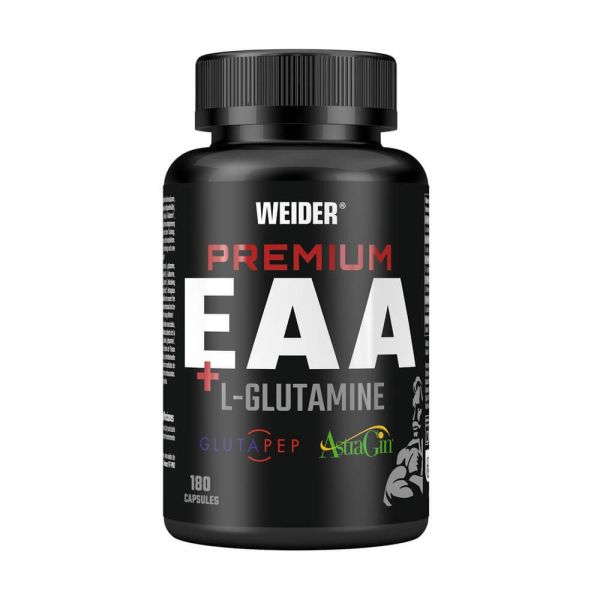 Premium eaa + glutamine apresentação de 180 capsules na categoria essenciais e hidrolizados da marca Weider