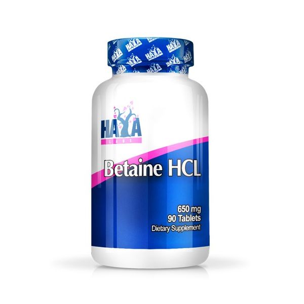 Betaine hcl 650mg - 90 tabs