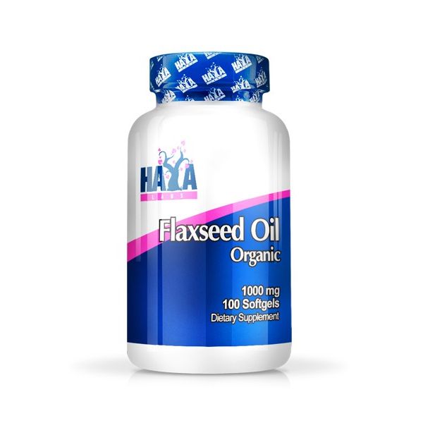 Flax seed oil organic 1000mg - 100 softgels